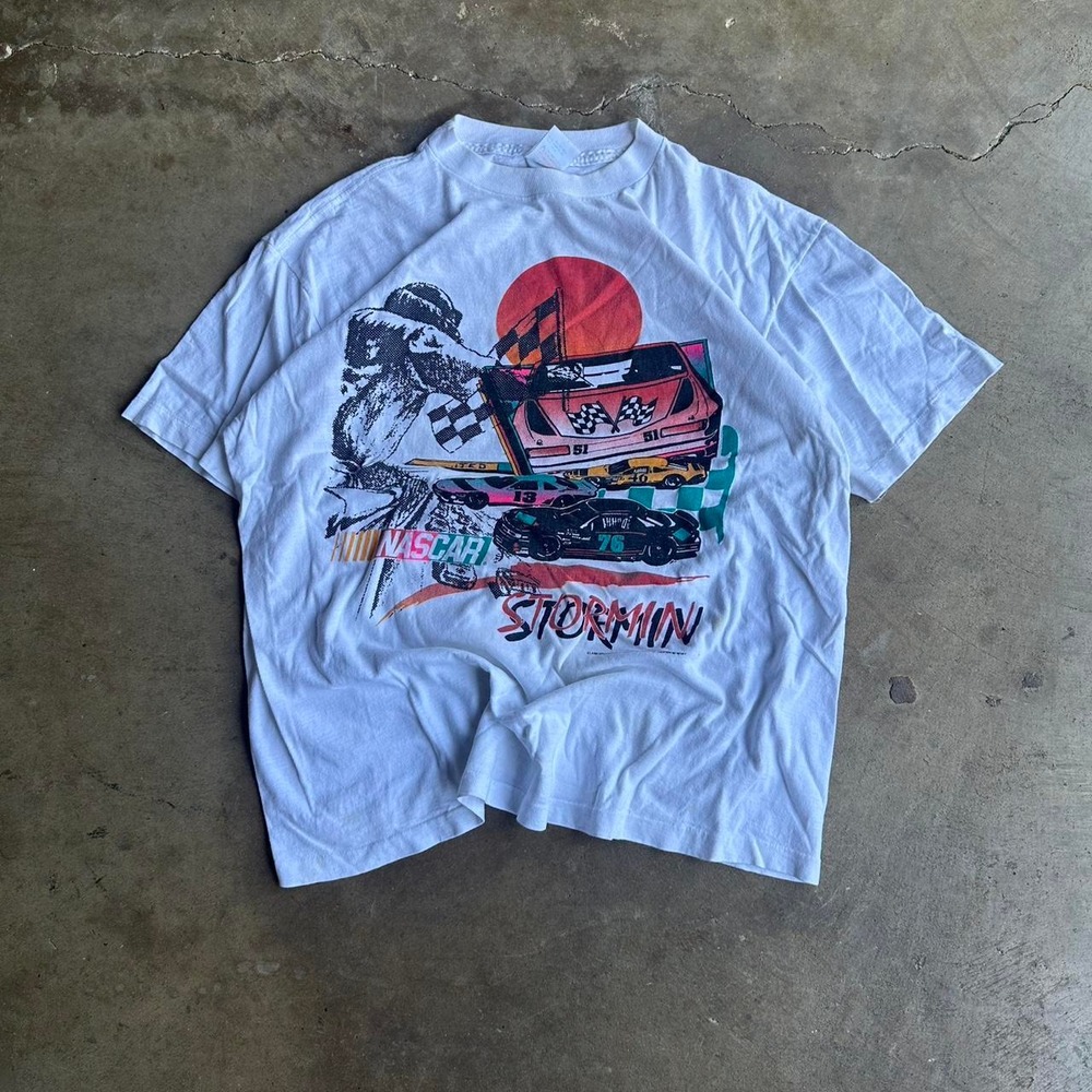 80s Nascar Stormin' Winston Cup Racing T-Shirt tees